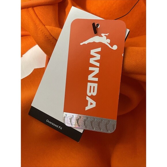 NIKE WNBA Logowoman Cropped Pullover Hoodie Size XL Orange NEW Basketball Sports - Picture 10 of 14